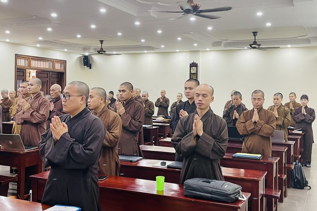 Donating to Ha Noi Buddhism Senior Lecturer School from NCT Education Talent Monk Fund