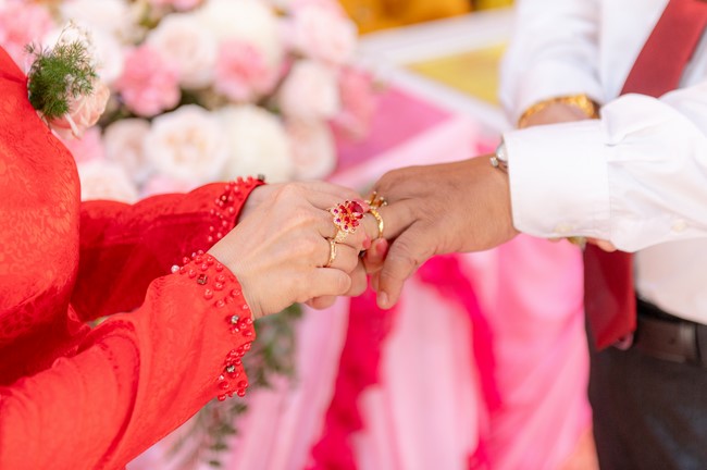 Wedding Ceremony at the pagoda