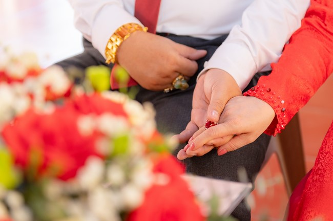 Wedding Ceremony at the pagoda