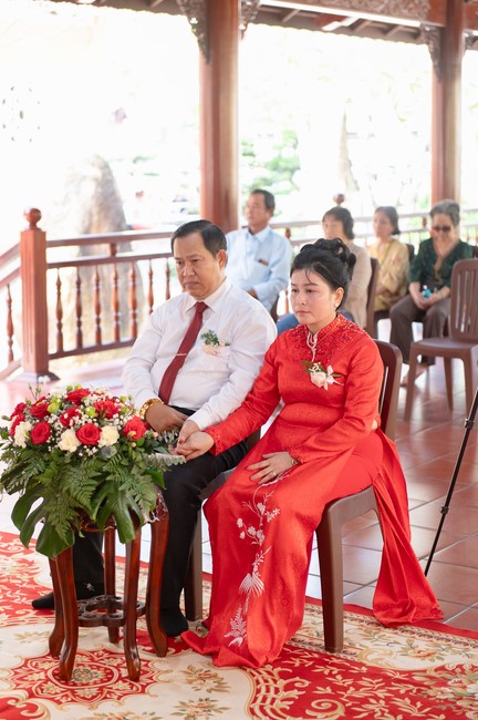 Wedding Ceremony at the pagoda