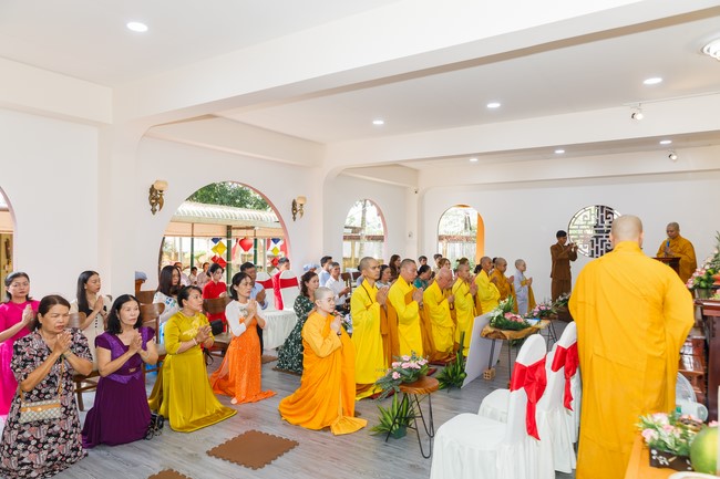 Attending the wedding ceremony at the temple and visit to Dong Nai branch by Charity Board