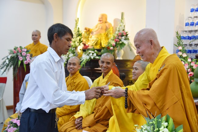 Attending the wedding ceremony at the temple and visit to Dong Nai branch by Charity Board