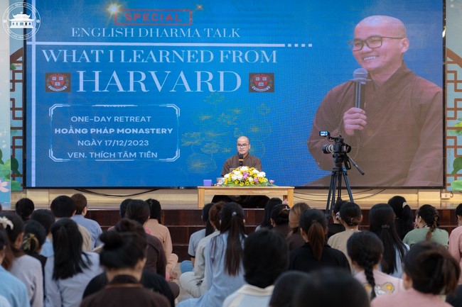 Pháp thoại “What Harvard teaches and doesn’t teach me! A transformative journey of a Buddhist monk at Harvard” – Đại đức Thích Tâm Tiến