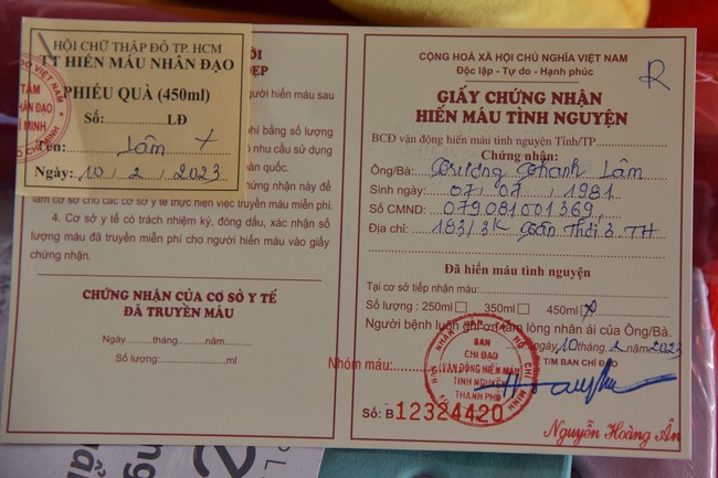 Humanitarian Blood Donation