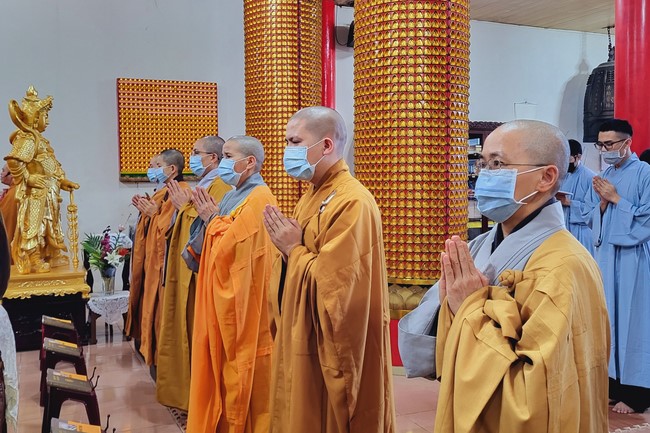 The Great Ceremony of Peaceful Prayers for the Lunar New Year of the Rabbit at Lingyin Temple, Taiwan.