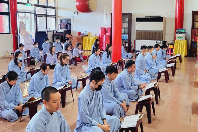 The Great Ceremony of Peaceful Prayers for the Lunar New Year of the Rabbit at Lingyin Temple, Taiwan.