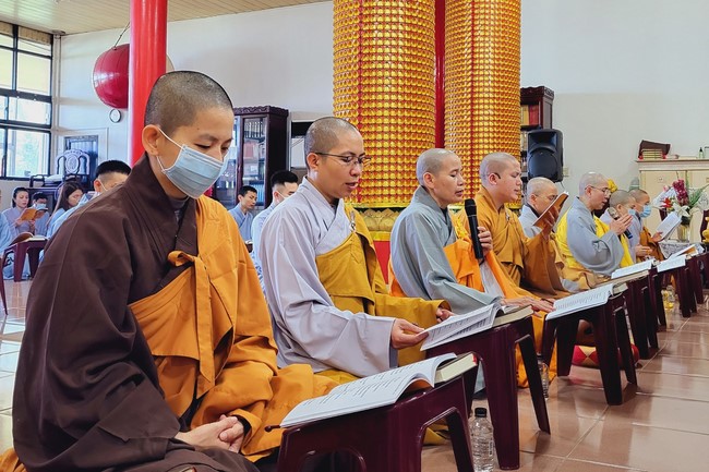 The Great Ceremony of Peaceful Prayers for the Lunar New Year of the Rabbit at Lingyin Temple, Taiwan.
