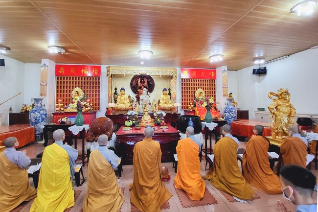 The Great Ceremony of Peaceful Prayers for the Lunar New Year of the Rabbit at Lingyin Temple, Taiwan.
