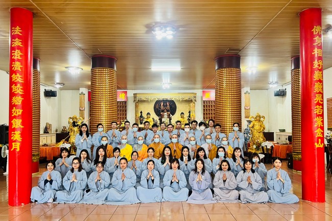 The Great Ceremony of Peaceful Prayers for the Lunar New Year of the Rabbit at Lingyin Temple, Taiwan.