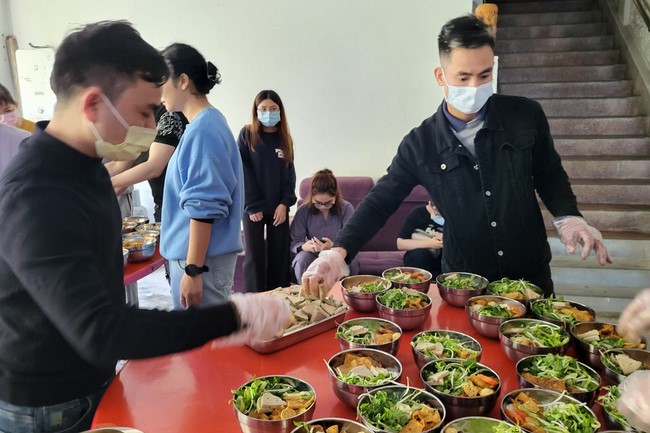 The Great Ceremony of Peaceful Prayers for the Lunar New Year of the Rabbit at Lingyin Temple, Taiwan.