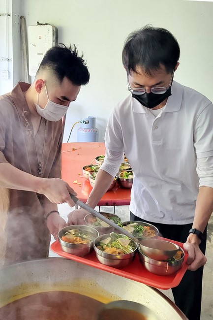 The Great Ceremony of Peaceful Prayers for the Lunar New Year of the Rabbit at Lingyin Temple, Taiwan.