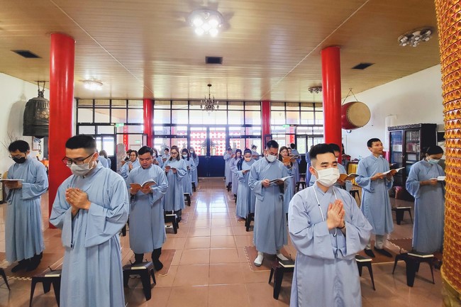 The Great Ceremony of Peaceful Prayers for the Lunar New Year of the Rabbit at Lingyin Temple, Taiwan.