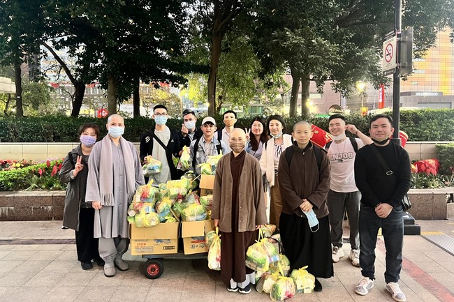 The Great Ceremony of Peaceful Prayers for the Lunar New Year of the Rabbit at Lingyin Temple, Taiwan.