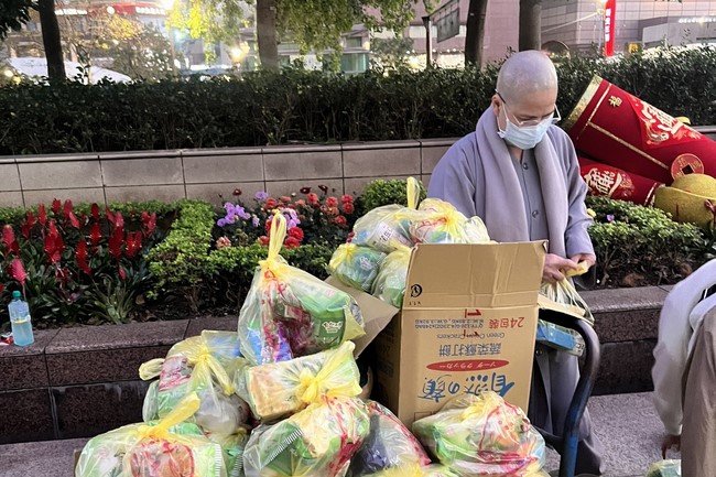 The Great Ceremony of Peaceful Prayers for the Lunar New Year of the Rabbit at Lingyin Temple, Taiwan.