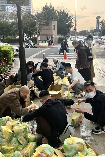 The Great Ceremony of Peaceful Prayers for the Lunar New Year of the Rabbit at Lingyin Temple, Taiwan.