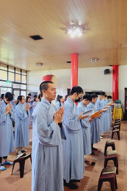 The Great Ceremony of Peaceful Prayers for the Lunar New Year of the Rabbit at Lingyin Temple, Taiwan.