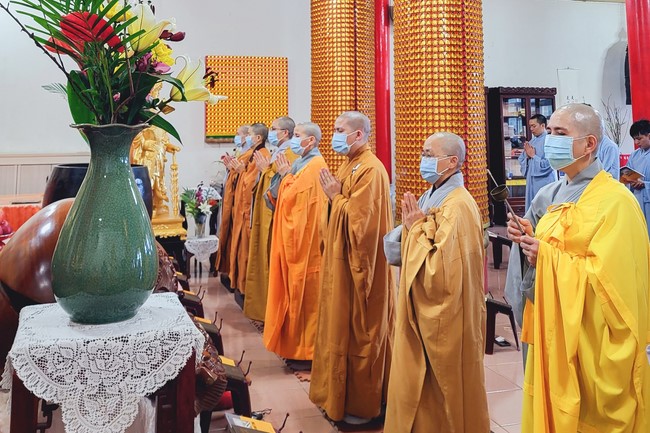 The Great Ceremony of Peaceful Prayers for the Lunar New Year of the Rabbit at Lingyin Temple, Taiwan.