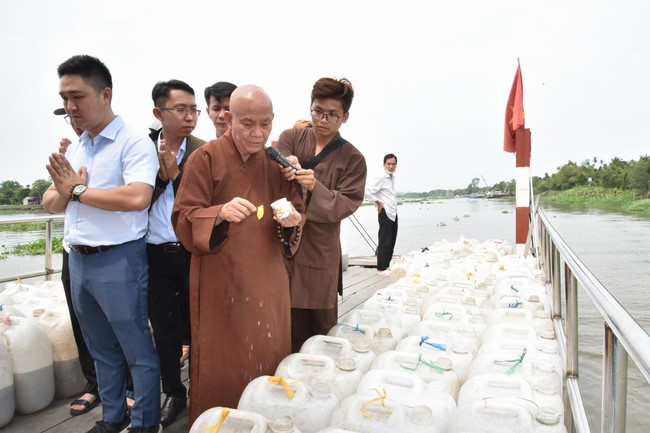 The Rite of Releasing creatures and Praying for Peace at Toan Phat Irradiation Company Limited, Long An