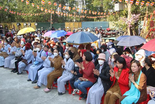 The Ceremony of Peaceful Prayers at Tieu Dao Pagoda – Quang Ninh in early 2023.