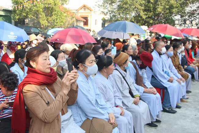 The Ceremony of Peaceful Prayers at Tieu Dao Pagoda – Quang Ninh in early 2023.