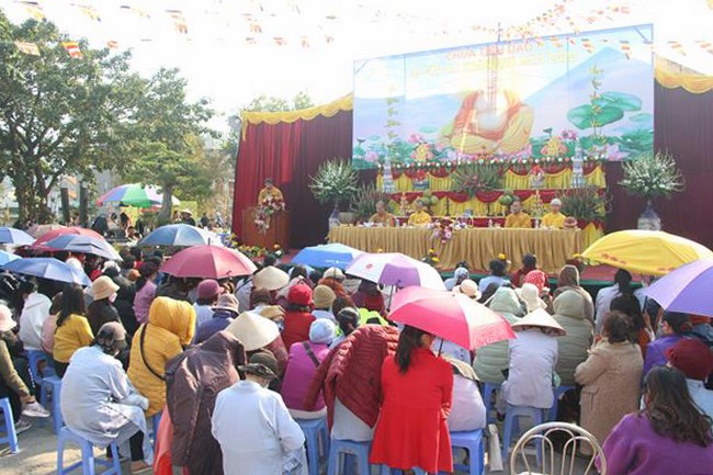 The Ceremony of Peaceful Prayers at Tieu Dao Pagoda – Quang Ninh in early 2023.