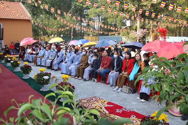 The Ceremony of Peaceful Prayers at Tieu Dao Pagoda – Quang Ninh in early 2023.