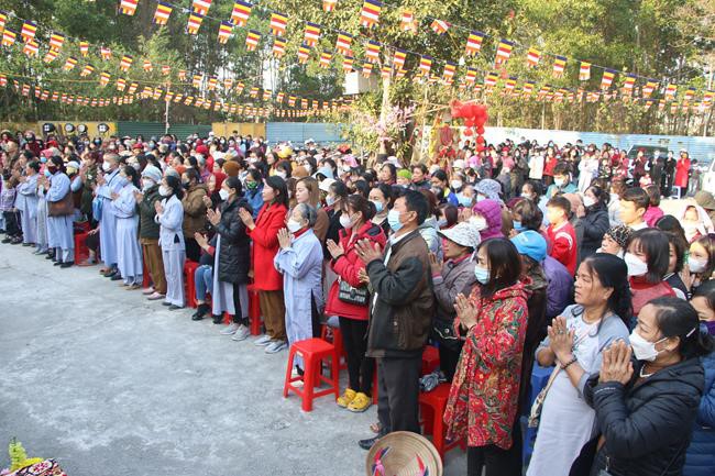 The Ceremony of Peaceful Prayers at Tieu Dao Pagoda – Quang Ninh in early 2023.