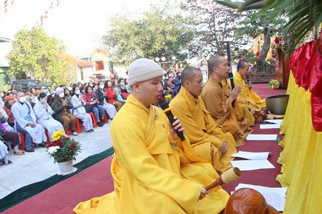 The Ceremony of Peaceful Prayers at Tieu Dao Pagoda – Quang Ninh in early 2023.