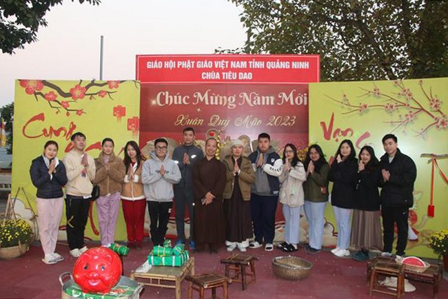The Ceremony of Peaceful Prayers at Tieu Dao Pagoda – Quang Ninh in early 2023.