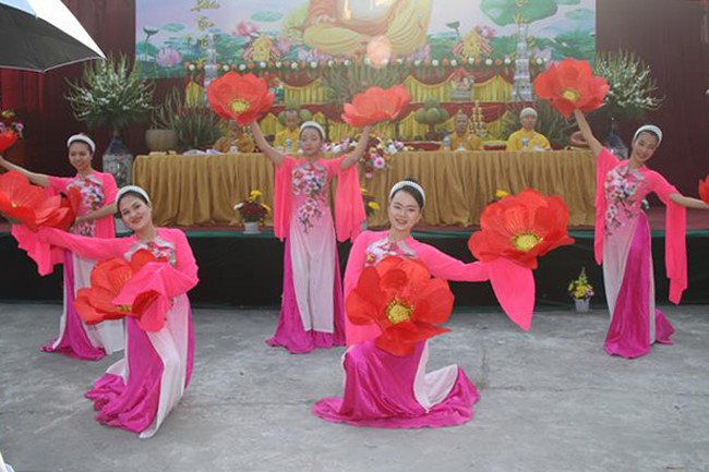 The Ceremony of Peaceful Prayers at Tieu Dao Pagoda – Quang Ninh in early 2023.