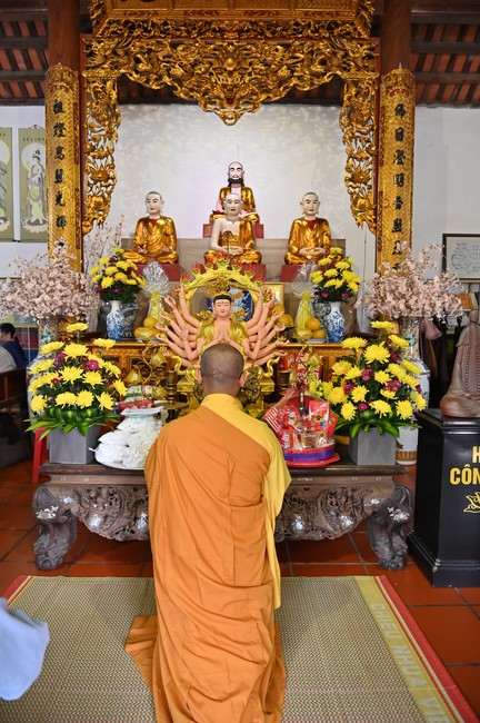 Preaching dharma at Co Tan pagoda and Ha Phu pagoda in the seventh day of propagation trip in the Northern