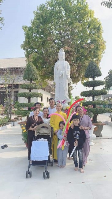 Peace praying ceremony at Hoang Phap Cambodia Temple  in the new year