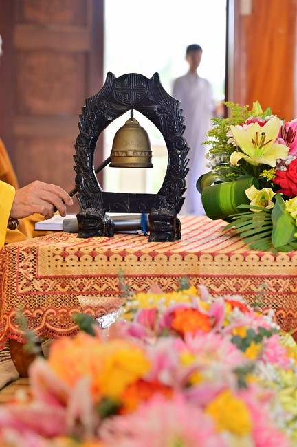 Preaching dharma at Giai Lam pagoda in the eleventh day of propagation trip in the Northern