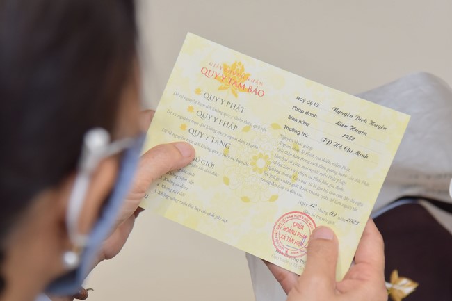 Lễ quy y Tam bảo – lần 1/2023