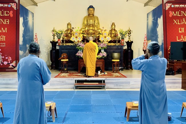 Chùa Đống Cao – Thanh Hóa: Khóa tu một ngày và thiện sự nhân ngày đầu tháng