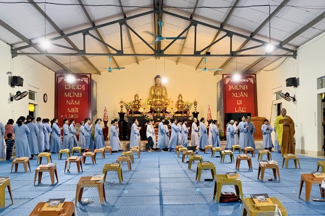 Chùa Đống Cao – Thanh Hóa: Khóa tu một ngày và thiện sự nhân ngày đầu tháng