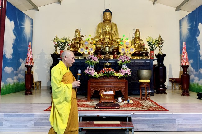 Chùa Đống Cao – Thanh Hóa: Khóa tu một ngày và thiện sự nhân ngày đầu tháng