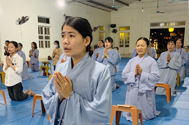 Chùa Đống Cao – Thanh Hóa: Khóa tu một ngày và thiện sự nhân ngày đầu tháng