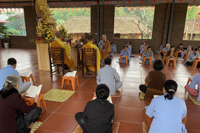 The ceremony putting statue Bodhisattva Avalokitesvara at Dai Co Viet Pagoda, Yen Bái