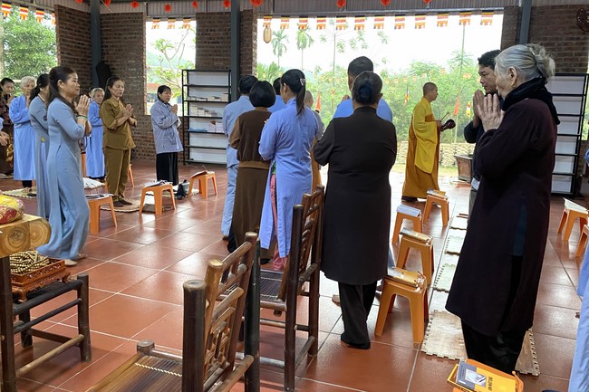 The ceremony putting statue Bodhisattva Avalokitesvara at Dai Co Viet Pagoda, Yen Bái