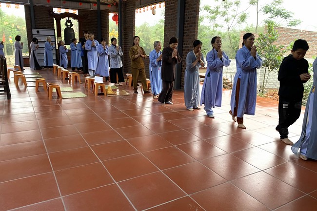The ceremony putting statue Bodhisattva Avalokitesvara at Dai Co Viet Pagoda, Yen Bái