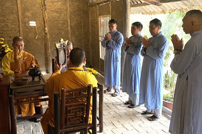 The ceremony putting statue Bodhisattva Avalokitesvara at Dai Co Viet Pagoda, Yen Bái