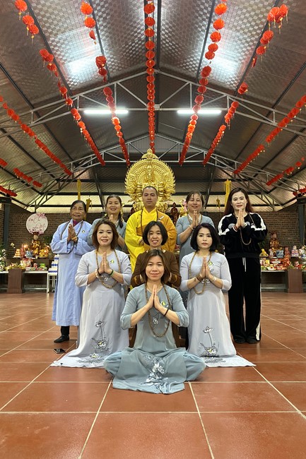 The ceremony putting statue Bodhisattva Avalokitesvara at Dai Co Viet Pagoda, Yen Bái