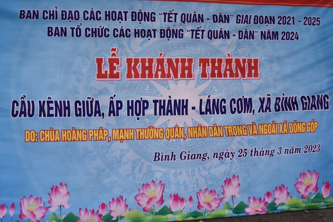 Lễ Khánh Thành cầu Kênh Giữa tại Hòn Đất, Kiên Giang