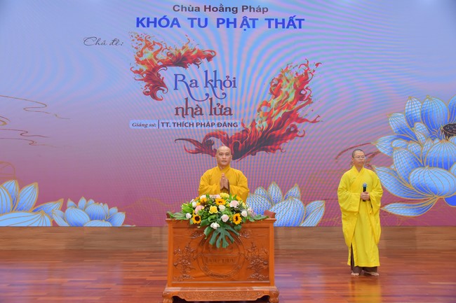 Dharma Talk Getting out of the Fire House in the 99th Seven-Day Retreat