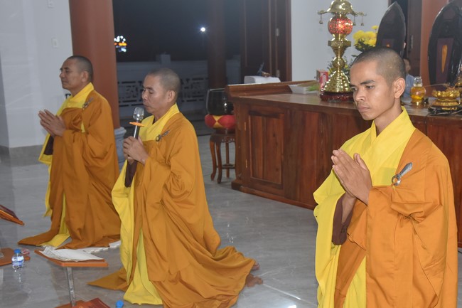 Welcome the delegation of Nhat Phap Pagoda & Three-Jewel refuge ceremony at Dang Phap Pagoda, Binh Phuoc