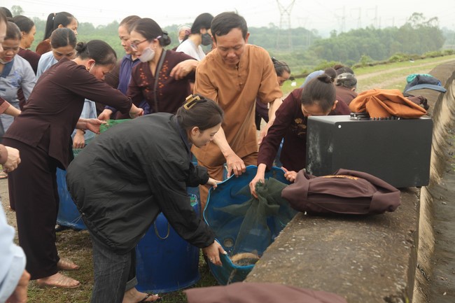 Giving books to Tan Lam Huong Kindergarten and creature freeing of Giai Lam Pagoda - Ha Tinh