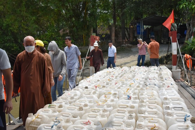 The Rite of Releasing creatures, Praying for Peace of  Toan Phat Company Limited at Ba Lua port in Cu Chi.