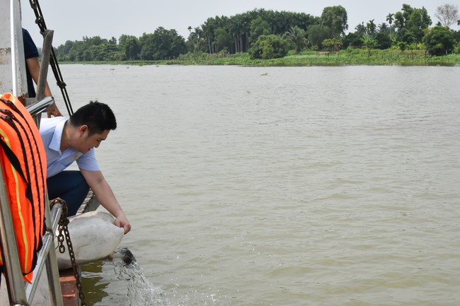 The Rite of Releasing creatures, Praying for Peace of  Toan Phat Company Limited at Ba Lua port in Cu Chi.