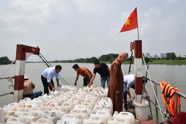The Rite of Releasing creatures, Praying for Peace of  Toan Phat Company Limited at Ba Lua port in Cu Chi.